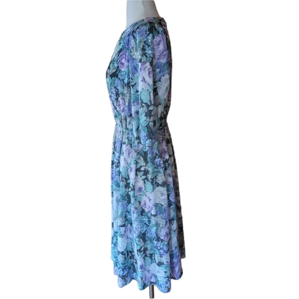 Vintage S.L. Petites Floral‎ Dress - Picture 3 of 6